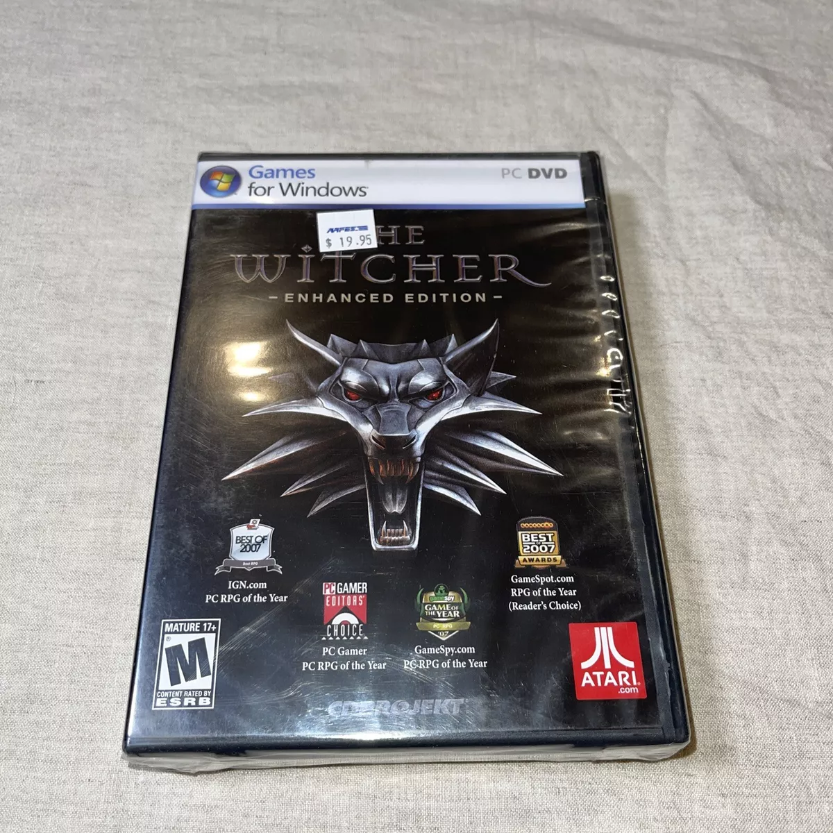 The Witcher Enhanced Edition~PC Game~Windows XP/Vista~New/Sealed~w/Slip  Cover 742725276550