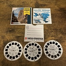 gaf packet View-Master Royal Gorge  Colorado 3 reels Packet No. A 323  booklet