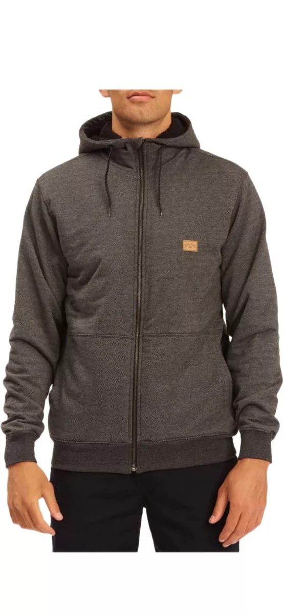 Billabong Men s Hudson High Pile Fleece Lined Zip Jacket New Size