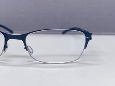 Mykita Brille Damen Blau Rechteckig Marine Metall Medium Kazuo