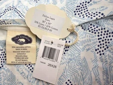 JOHN ROBSHAW TEXTILES DULINA LAPIS DECORATIVE PILLOW 26"x26"  ABSTRACT BLUE NEW