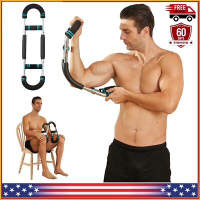 Twister Arm Exerciser Chest Workout Portable Power Twister Bar Muscular Strength