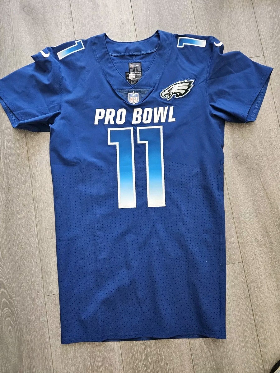 Nike Game Issued Philadelphia Eagles Carson Wentz Pro Bowl Jersey Authentic  44 L