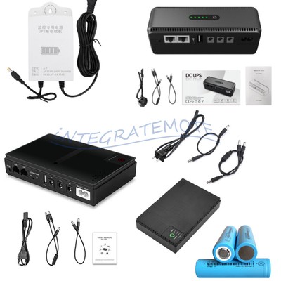 10400mah / 12V UPS Uninterruptible Power Supply Battery Backup Router Adapter