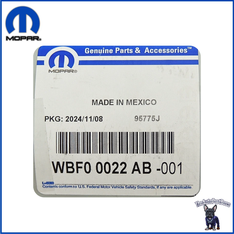 2X limpador frontal fabricante de equipamento original Mopar WBF00022AB - Imagem 2 de 2