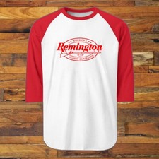 Remington American Gunmaker Guns Firearms Riffles Men's Red Raglan S-2XL