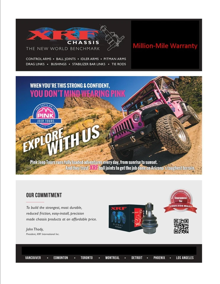 Kit completo de suspensión de dirección XRF Dodge Ram 3500 2014-2018 4x4 Foto 4 de 4