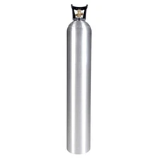 New 50 lb. Aluminum CO2 Cylinder Tank CGA320 Valve and Handle DOT Approved Grow