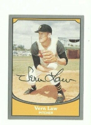 Vern Law 1990 Pacific Cy Young Winner authentic autographed card