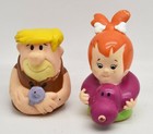 The Flintstones Barney Rubble & Pebbles 2.5" Squirt Toys Denny's 1991