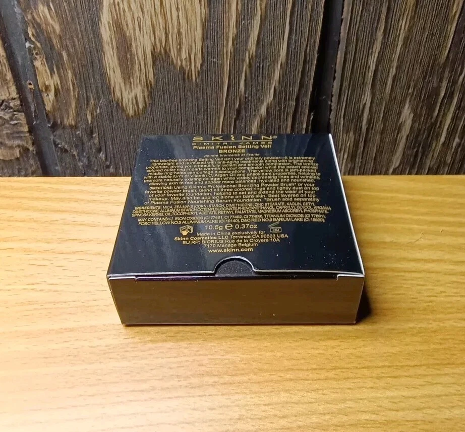 SKINN Cosmetics Dimitri James Plasma Fusion VELO DE AJUSTE BRONCE NUEVO EN CAJA .37 oz 10.5 g Foto 2 de 2