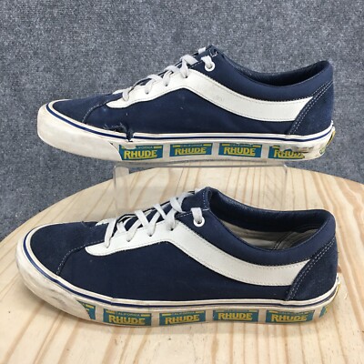 Vans Shoes Mens 13 Bold Ni Rhude Skater Low Top Sneakers Blue
