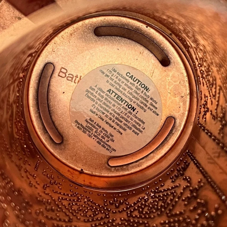 Медный рождественский светильник подсвечник Bath and Body Works Hurricane Winter - Изображение 4 из 4