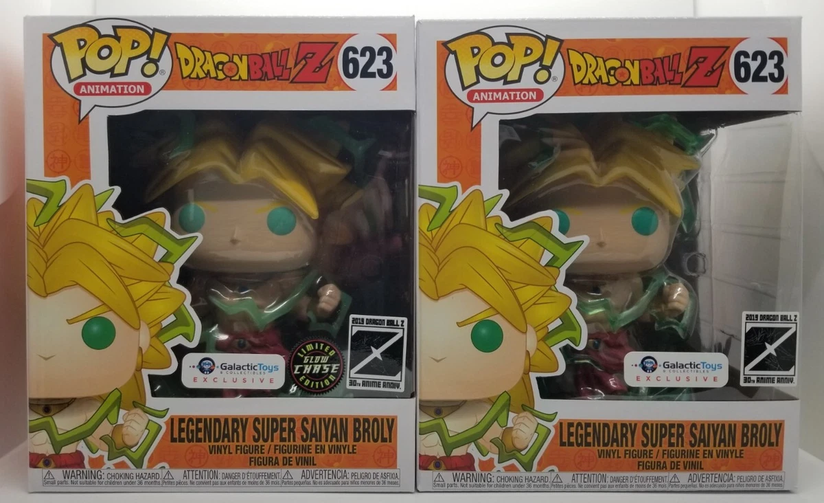 Funko POP! Dragon Ball Z Legendary Super Saiyan Broly 6” 623 Galactic Toys Set