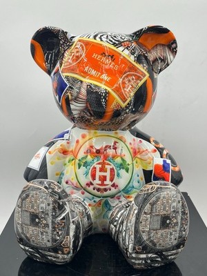 HERMES limitierter großer Teddy Pop Art Design Naor26 handsigniert Nr. 9/26