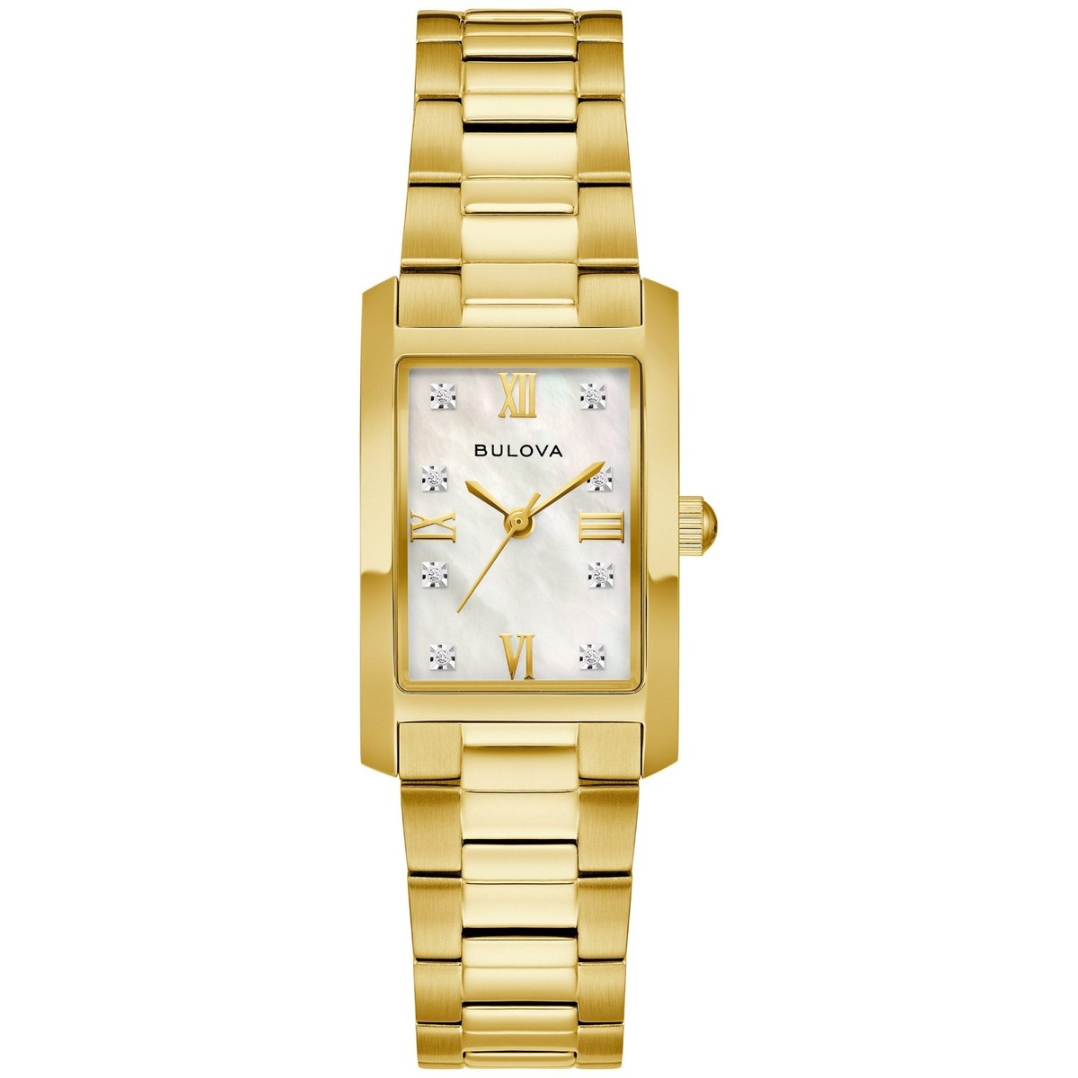 Bulova Classic Gold Tone Stainless Steel Diamond Women's Watch
