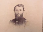 Civil War Captain Cyrus Patchin 13th Wisconsin Infantry signed cdv photograph