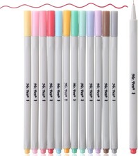 2 Pack Pastel Fine Point Pens - Smooth Ink Flow, No Smudge, Ideal for Journals