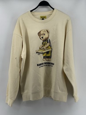 Market Random Workshop Bear Crewneck Sweatshirt Size XL Cream New W/Tags