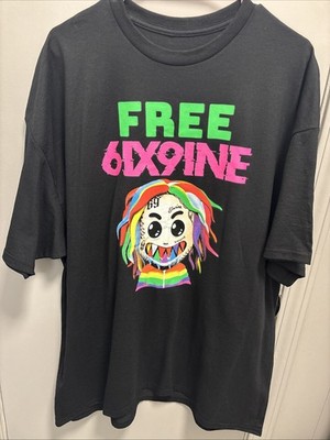 Free 6ix9ine  Rainbow Troll  Graphic T-Shirt - Size XXL - Authentic & Official!