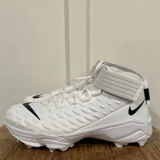 Size 14-Men’s Nike Force Savage Pro 2 Shark Football Cleats White BV5448-101 NEW
