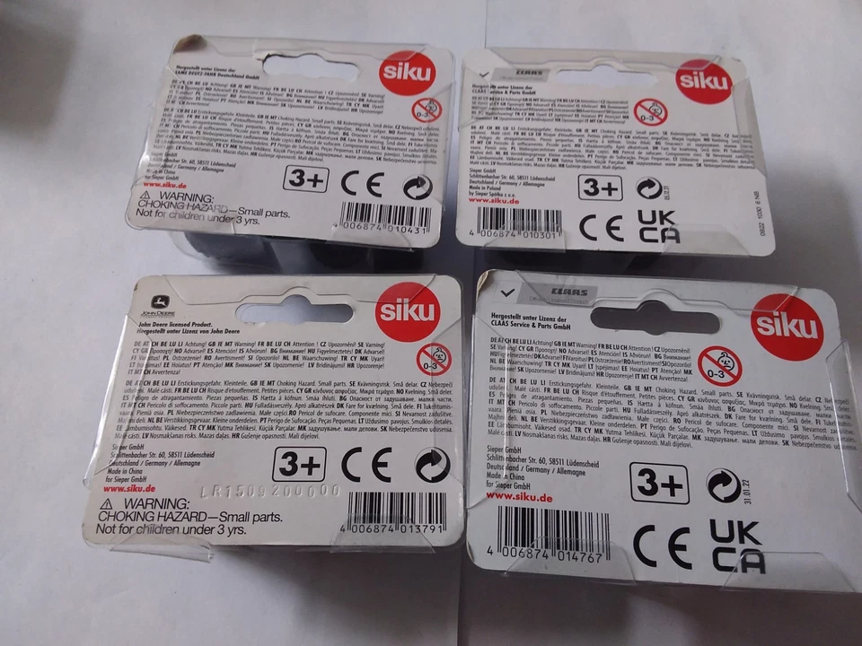 Siku Lot de 4 Tracteurs 1379/1030/1043/1476. Neufs. - Photo 3/3