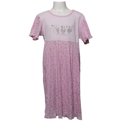 Forest, Nachtkleid, Größe: 122/128, Pink/Weiß, Baumwolle, Blumen #dZq
