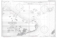 1868 Sandakan Harbour Sanga Isalnd Borneo North East Coast Chart Map Admiralty