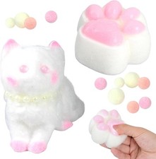 2PCS Cat Paw Squishy Stress Relief Toy Cute Squeeze Fidget Anxiety Soft