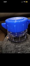 2 Qty Performance Health Pill Crusher Blue  Transparent  Travel Storage