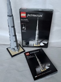 LEGO Architecture Burj Khalifa 21031 Complete Set w/ Box & Manual (RETIRED)