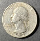1950-S Silver Washington Quarter (Circulated) - (#4026) Very Fine Condition