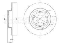 2X Metelli Bremsscheibe 23-1757C FüR Mazda