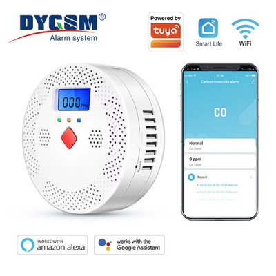 Wlan Intelligenter Kohlenmonoxidmelder CO Melder 85 dB Alarm LCD Bildschirm NEU