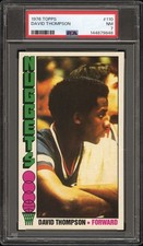 1976/77 TOPPS BASKETBALL #110 David Thompson PSA NM 7 144879848