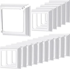 Thyle 16 Pcs True 4x4 Inches Vinyl Post Skirt Post Base Cover Column Wraps for P