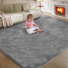 5X8 Ultra Soft Rug for Living Room, 5X8 Fluffy Shag Area Rug for Bedroom,
