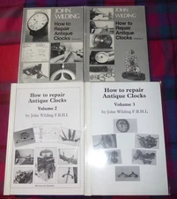 4 VOL SET: HOW TO REPAIR ANTIQUE CLOCKS John Wilding