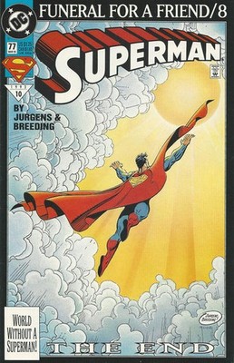 Superman (1987) #  77 (8.0-VF) Funeral For a Friend Finale 1993