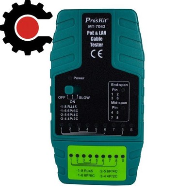 Eclipse Tools Pro'sKit PoE & LAN Cable Tester