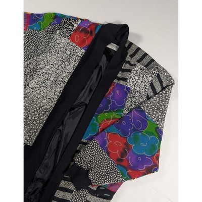 Margie Shepherd Vintage Patchwork Jacket Art To Wear Multicolor XL