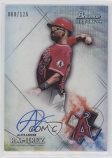 2021 Bowman Sterling Prospect Wave Refractor 68/125 Alexander Ramirez Auto 01wi