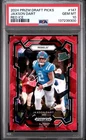 2024 Panini Prizm Draft Jaxson Dart RED ICE Prizm Rookie RC #147 PSA 10 GIANTS