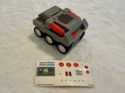 Vintage 1986 Coleco StarCom M-6 Railgunner WORKS Unused Stickers READ