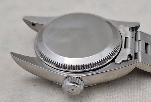 Rolex Oyster Perpetual 67180 ss Ladies Watch w\Box Papers Tags Slate Dial 1994 - Picture 7 of 10