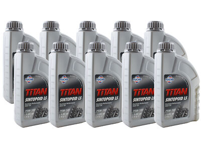 Fuchs 10 Liter TITAN SINTOPOID LS SAE 75W-140 Limited Slip Gear Oil 10 x 1L