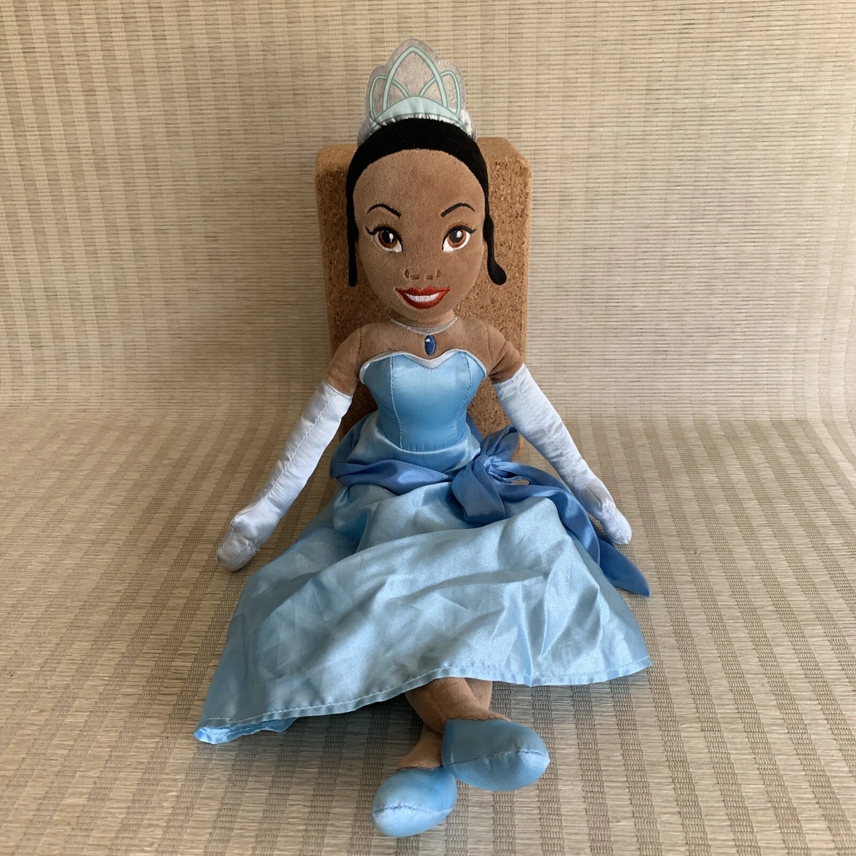 Disney Store Princess Frog Tiana Plush Doll 22