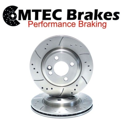 Honda Prelude E Vtec Drilled And Grooved Front Brake Discs New