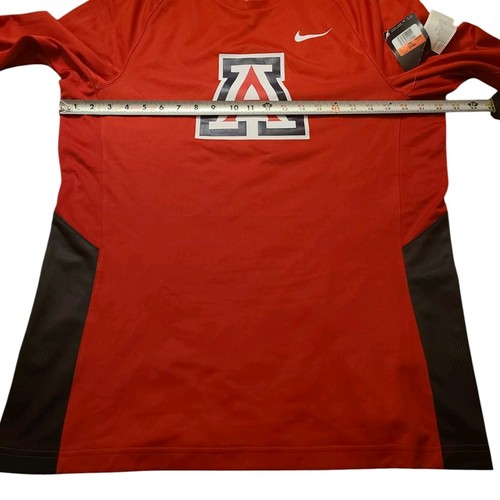 University Of Arizona Wildcats Nike Dri-Fit Men's Large Red Long Sleeve Shirt - Picture 13 of 16