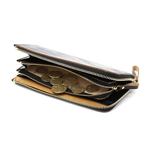 カオヨリナカミ　leather wallet Amazon.com: Men's Genuine Leather Short Wallet Bag, with